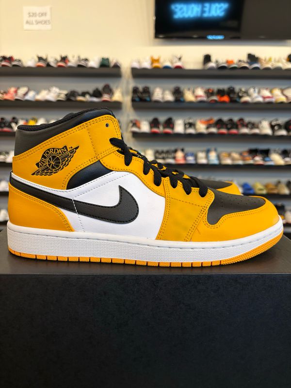 Jordan 1 Mid Black Taxi Size 10 Brand New (With Flaw)