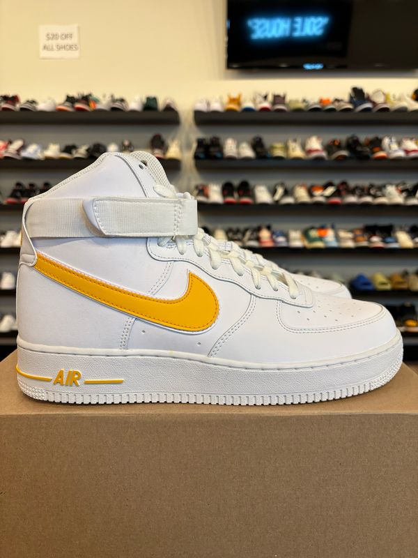 Nike Air Force 1 Mid White Yellow Size 10.5 Brand New (No Box)