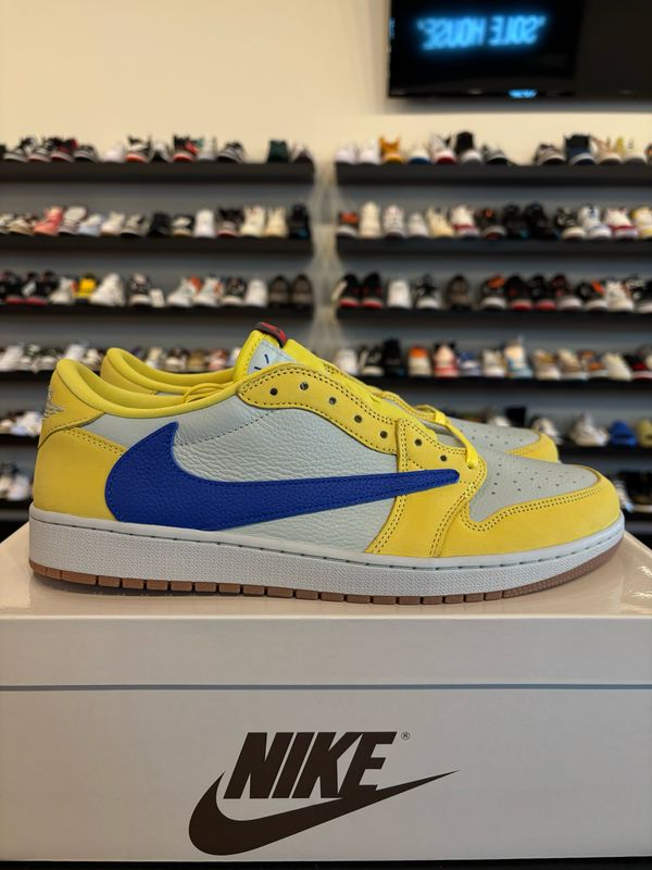 Jordan 1 Low Travis Scott Canary Size 12.5 Brand New