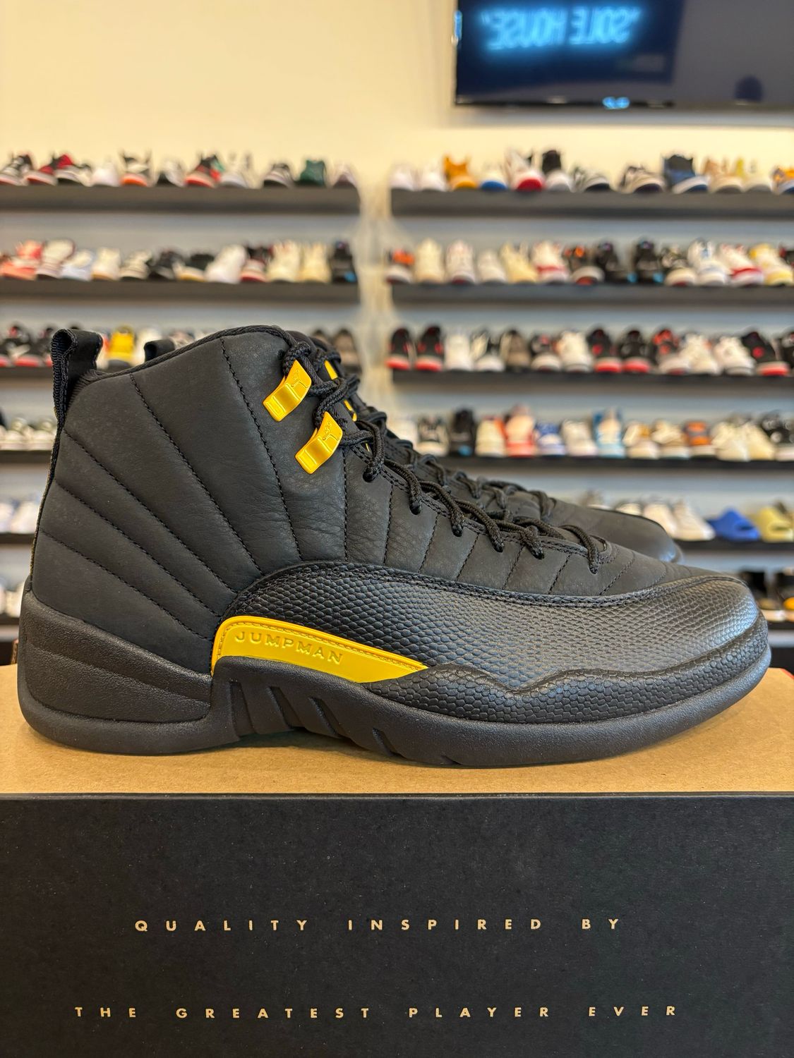 Jordan 12 Black Taxi Size 9.5 Brand New
