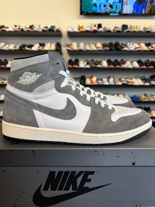 Jordan 1 Washed Black Size 12 Pre-Owned