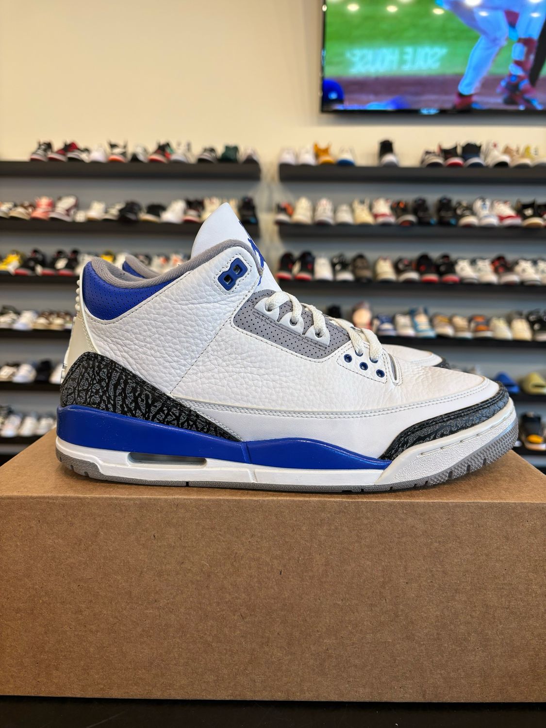 Jordan 3 Racer Blue Size 10.5 Pre-Owned (No Box)