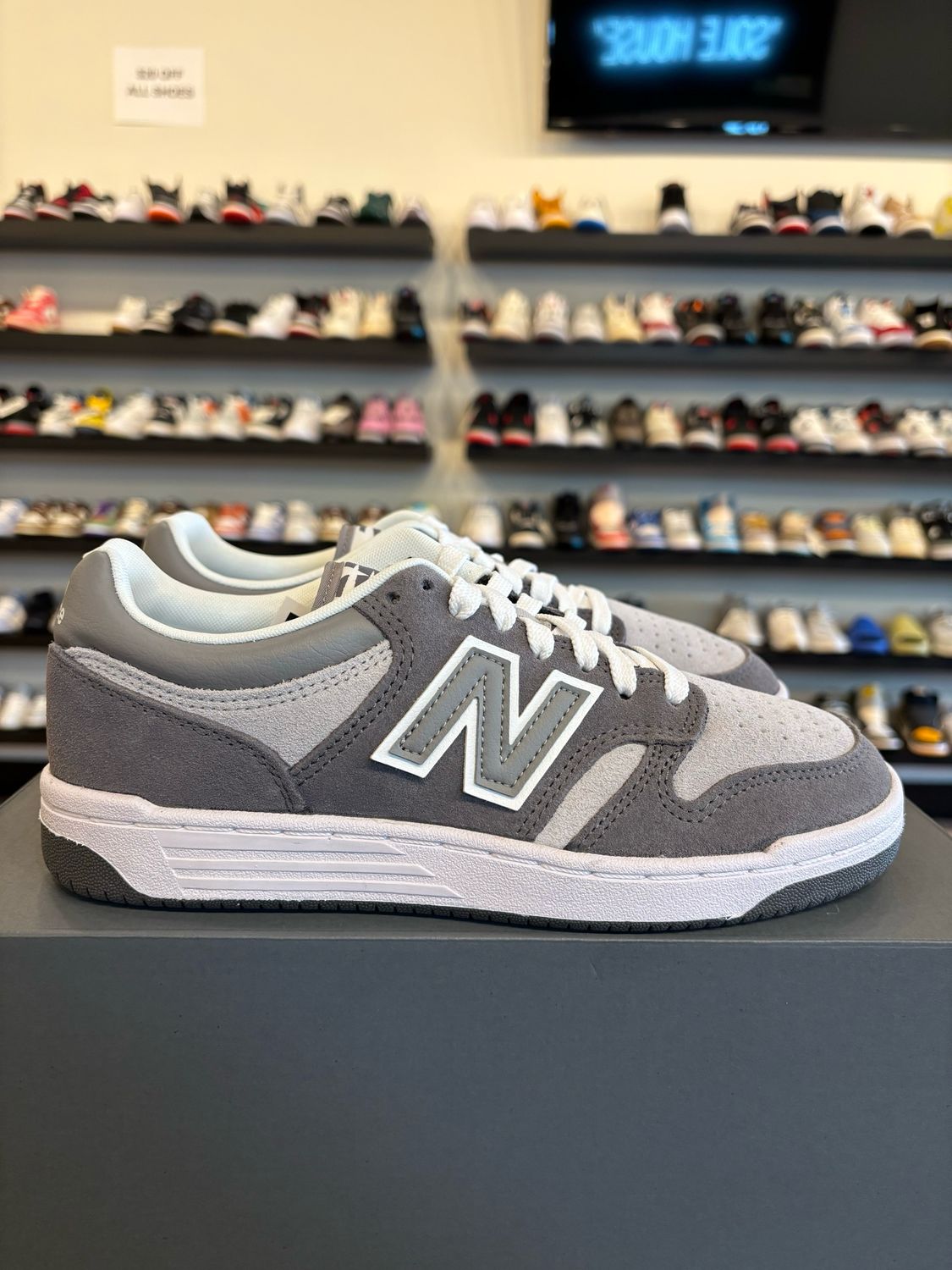 New Balance 480 Grey Size 7Y (8.5W) Brand New