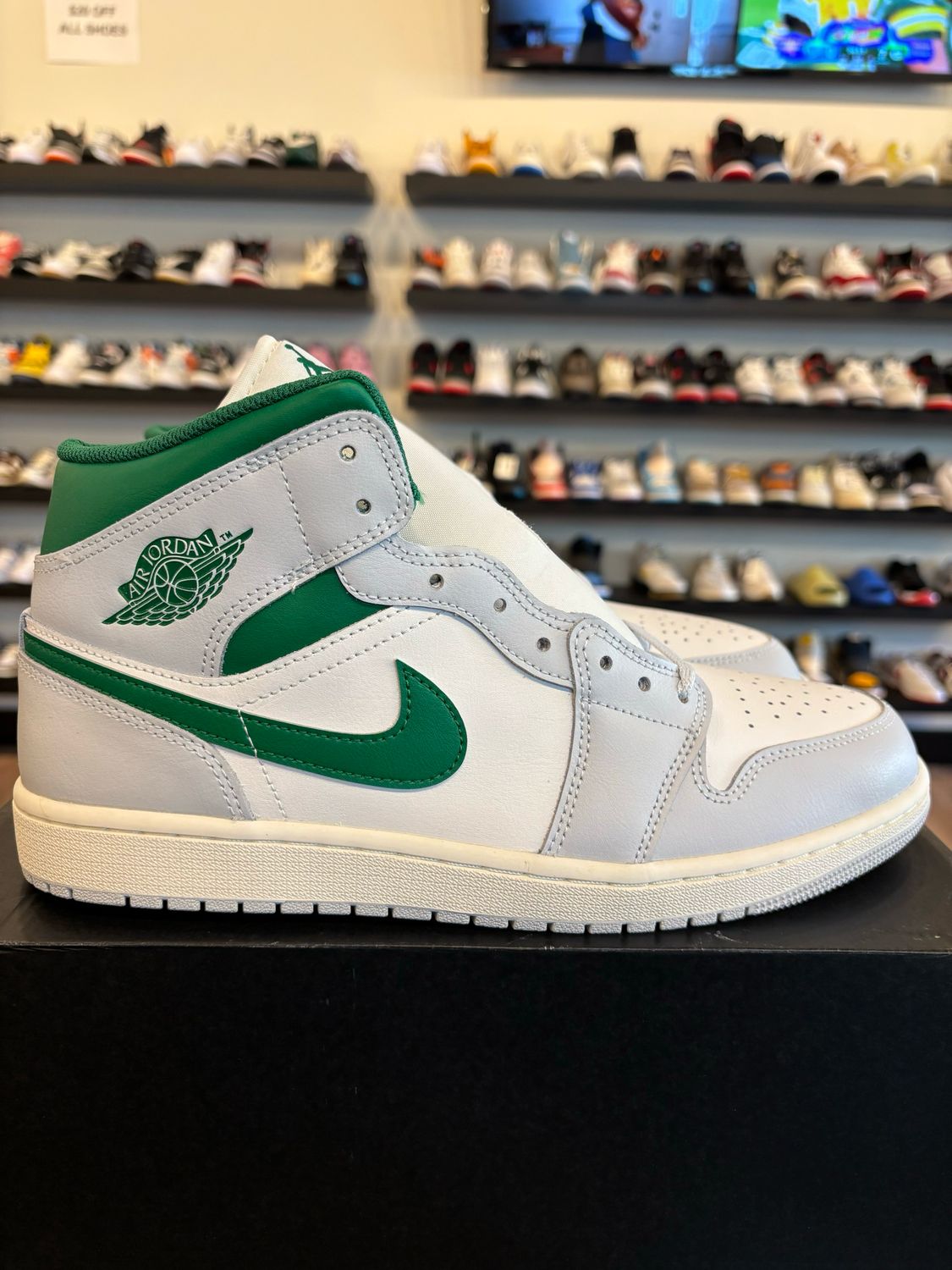 Jordan 1 Mid Grey Green Size 11 Brand New