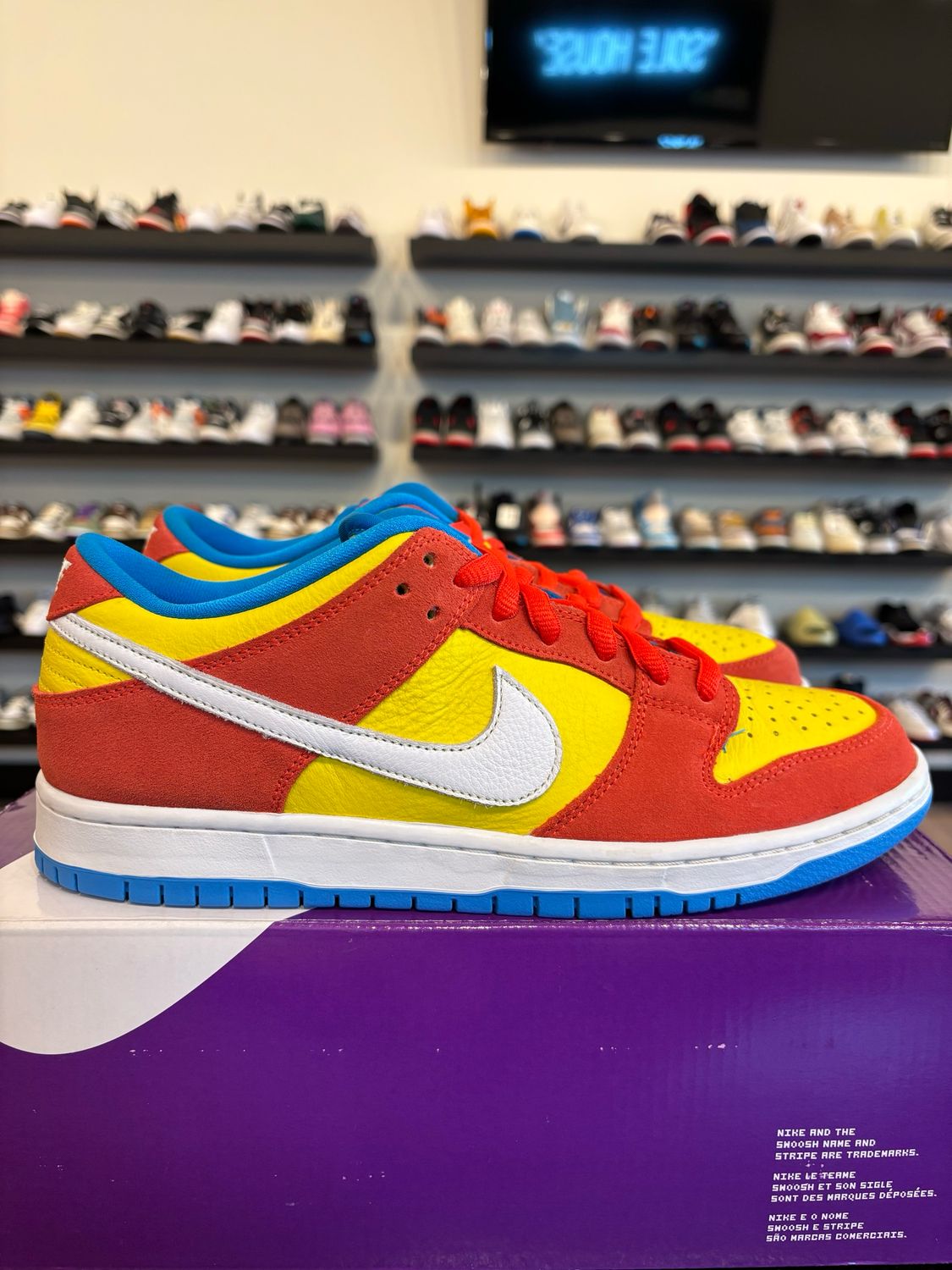 Nike SB Dunk Low Bart Simpson Size 10.5 Pre-Owned