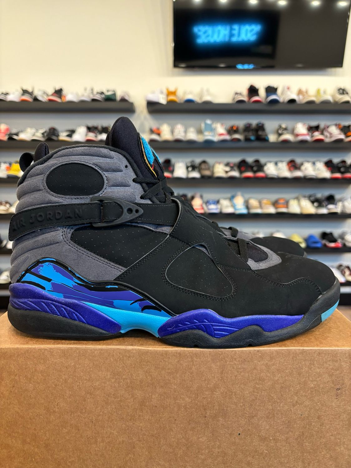 Jordan 8 Aqua 2015 Size 13 Pre-Owned (No Box)