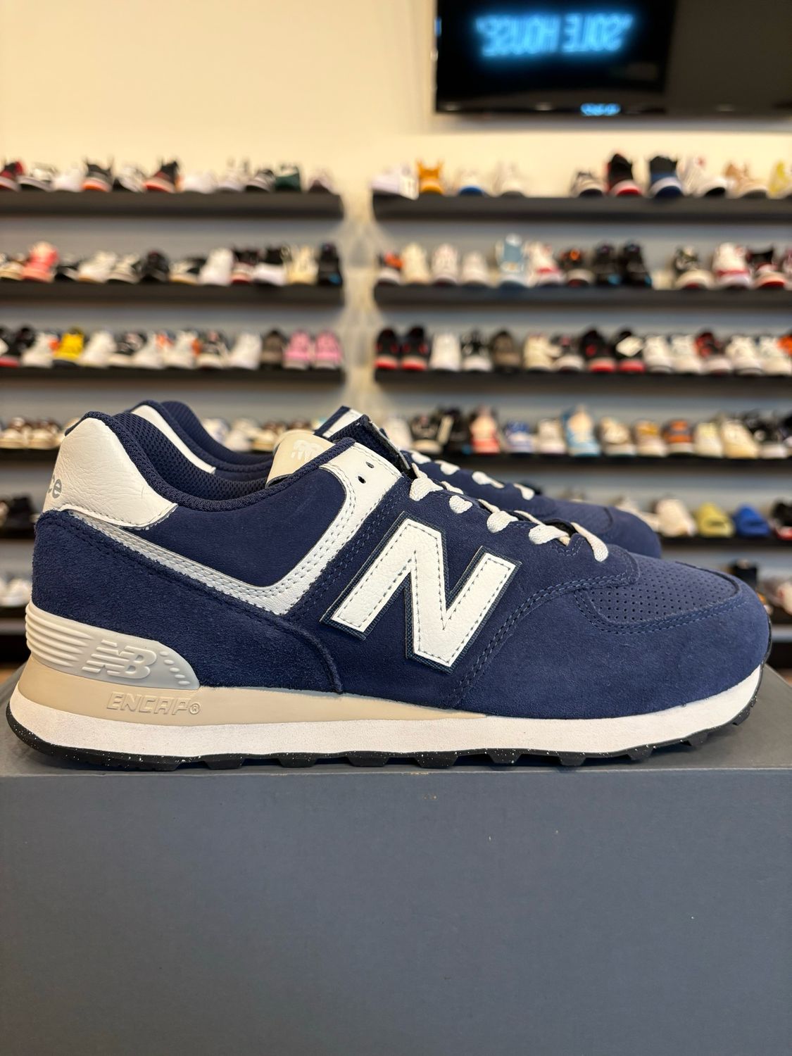 New Balance 574 Blue White Size 9 Brand New