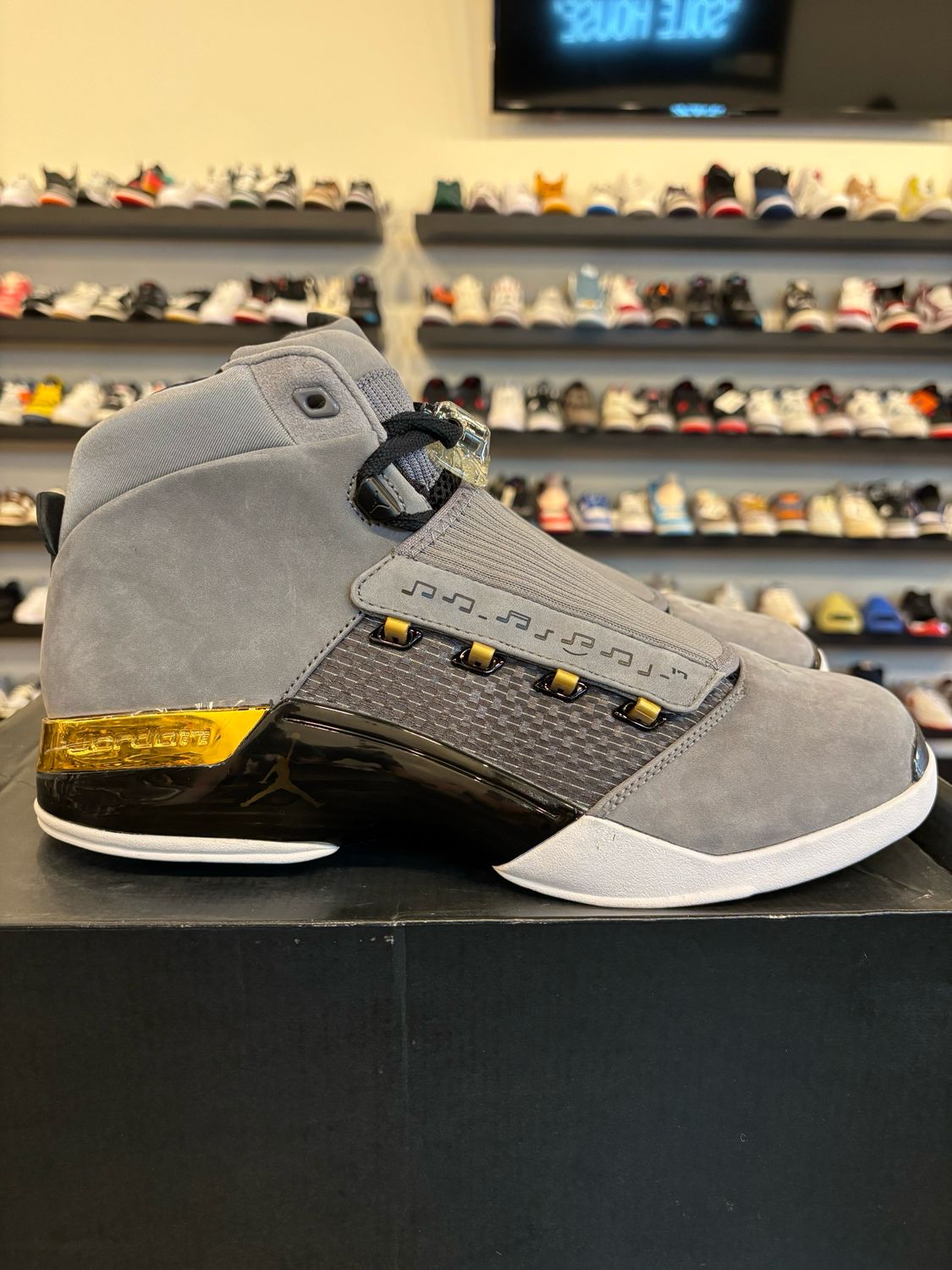 Jordan 17 Trophy Room Cool Grey Size 12 Brand New
