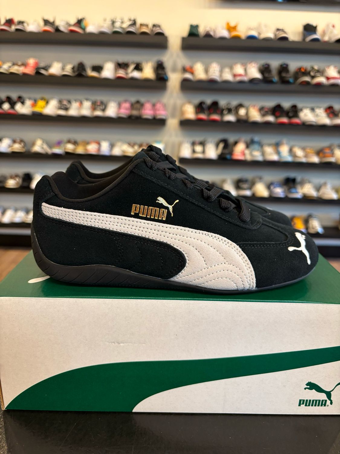 Puma Speed Cat Black Size 4.5Y (6W) Brand New