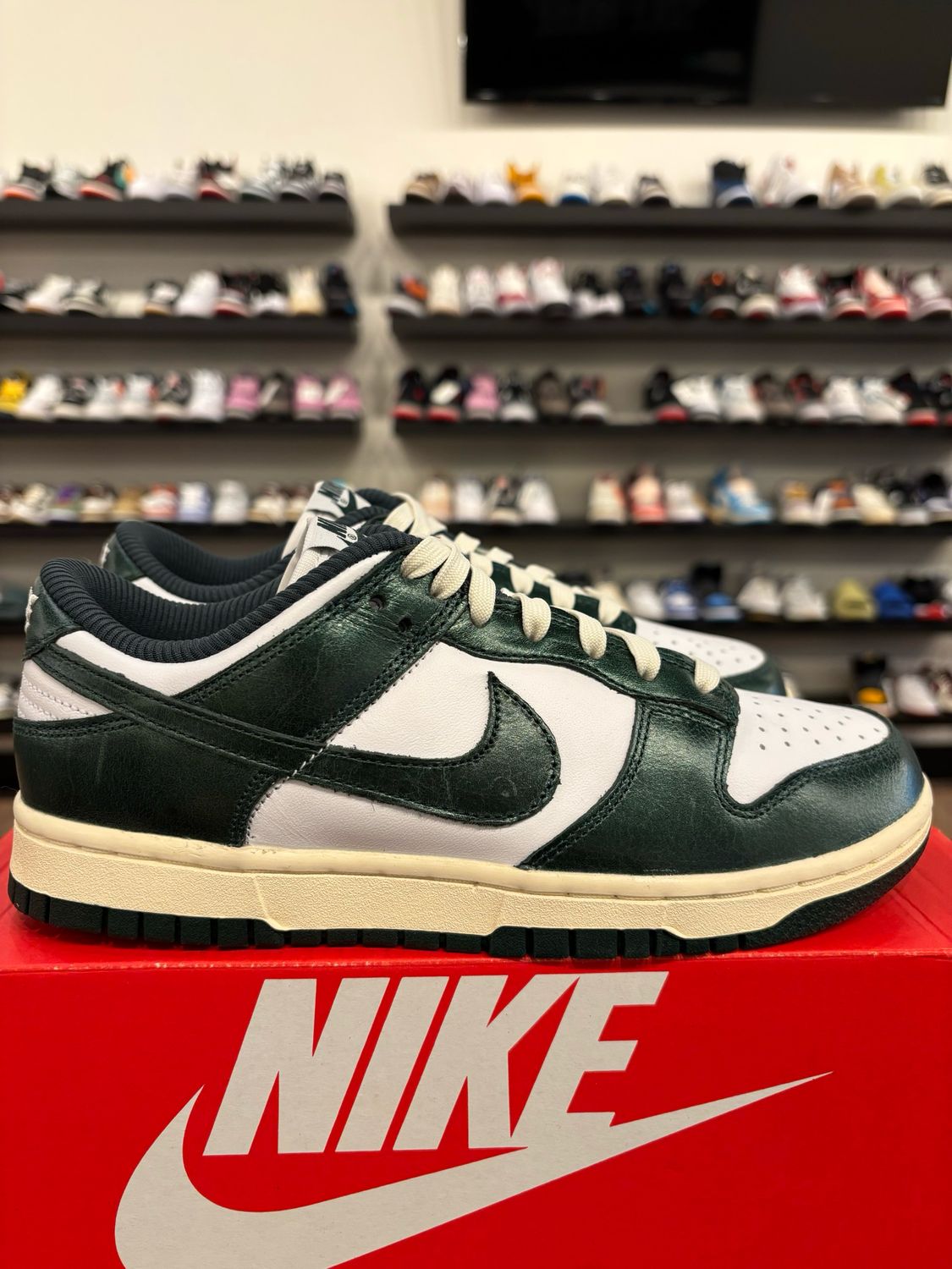 Nike Dunk Low Vintage Green Size 5.5Y (7W) Brand New