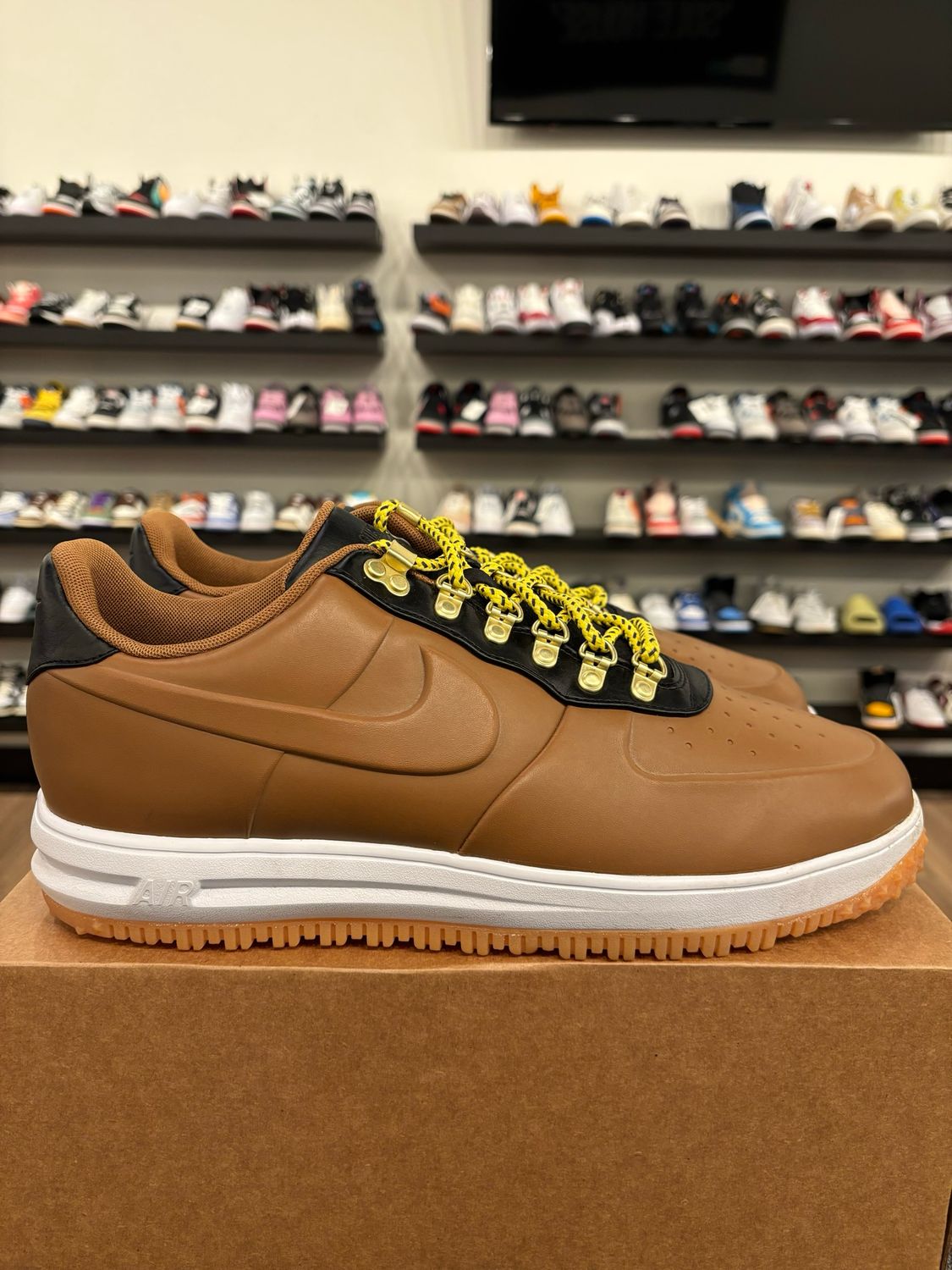 Nike Air Force 1 Duckboot Low Ale Brown Size 14 Pre-Owned (No Box)