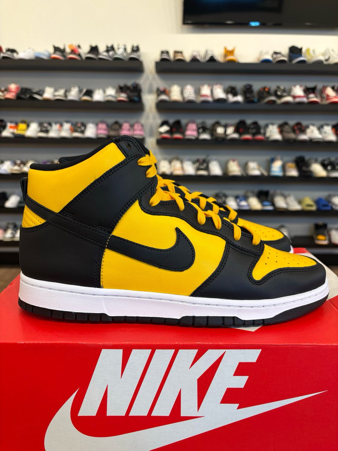 Nike Dunk High Reverse Golden Rod Size 12 Brand New