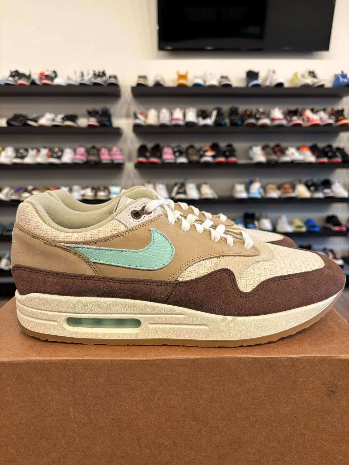 Nike Air Max 1 Crepe Brown Size 12.5 Pre-Owned (No Box)