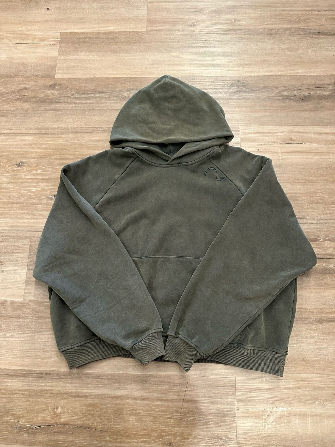 Only Way Studios &#39;Faith Over Fear&#39; Hoodie Green Size Large Brand New