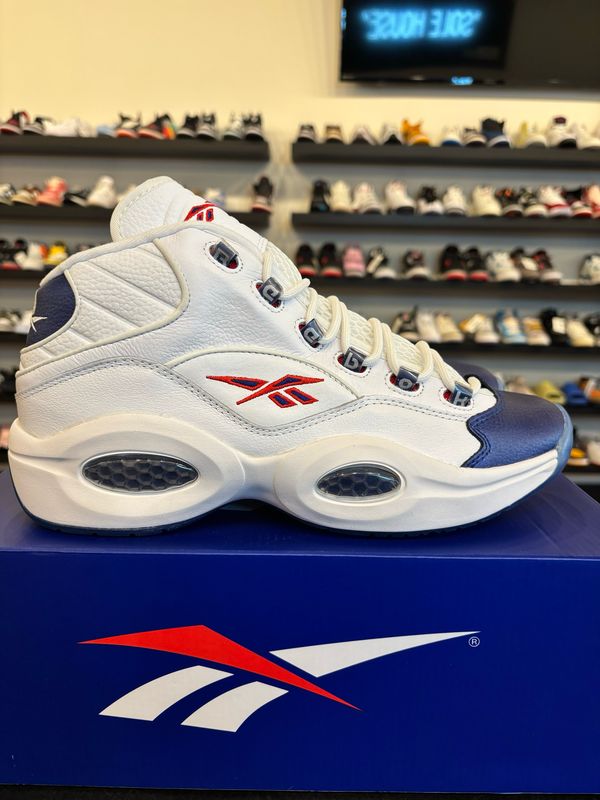 Reebok Iverson Question Blue Toe Size 11.5 Brand New