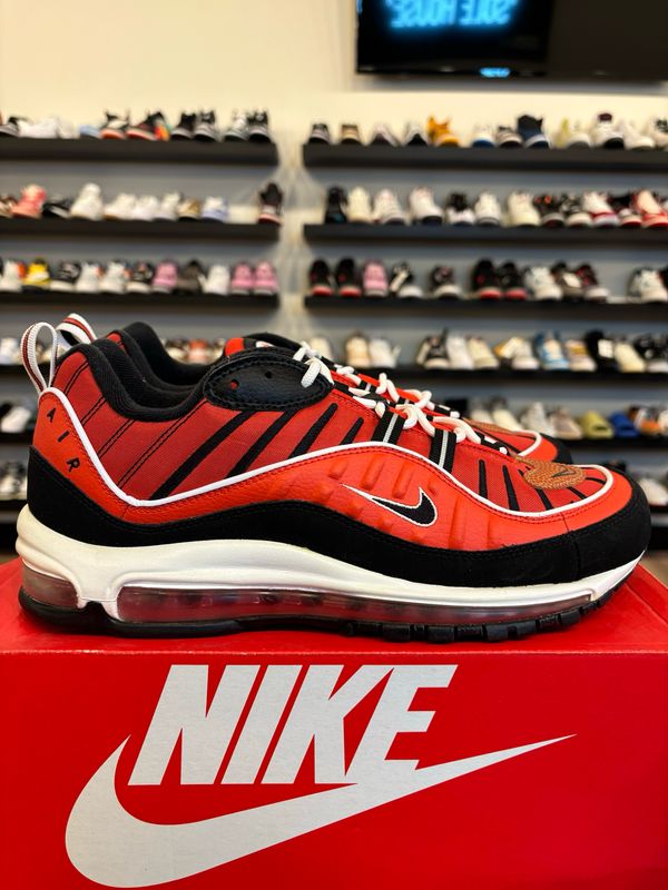Nike Air Max 98 Habanero Red Size 10.5 Brand New