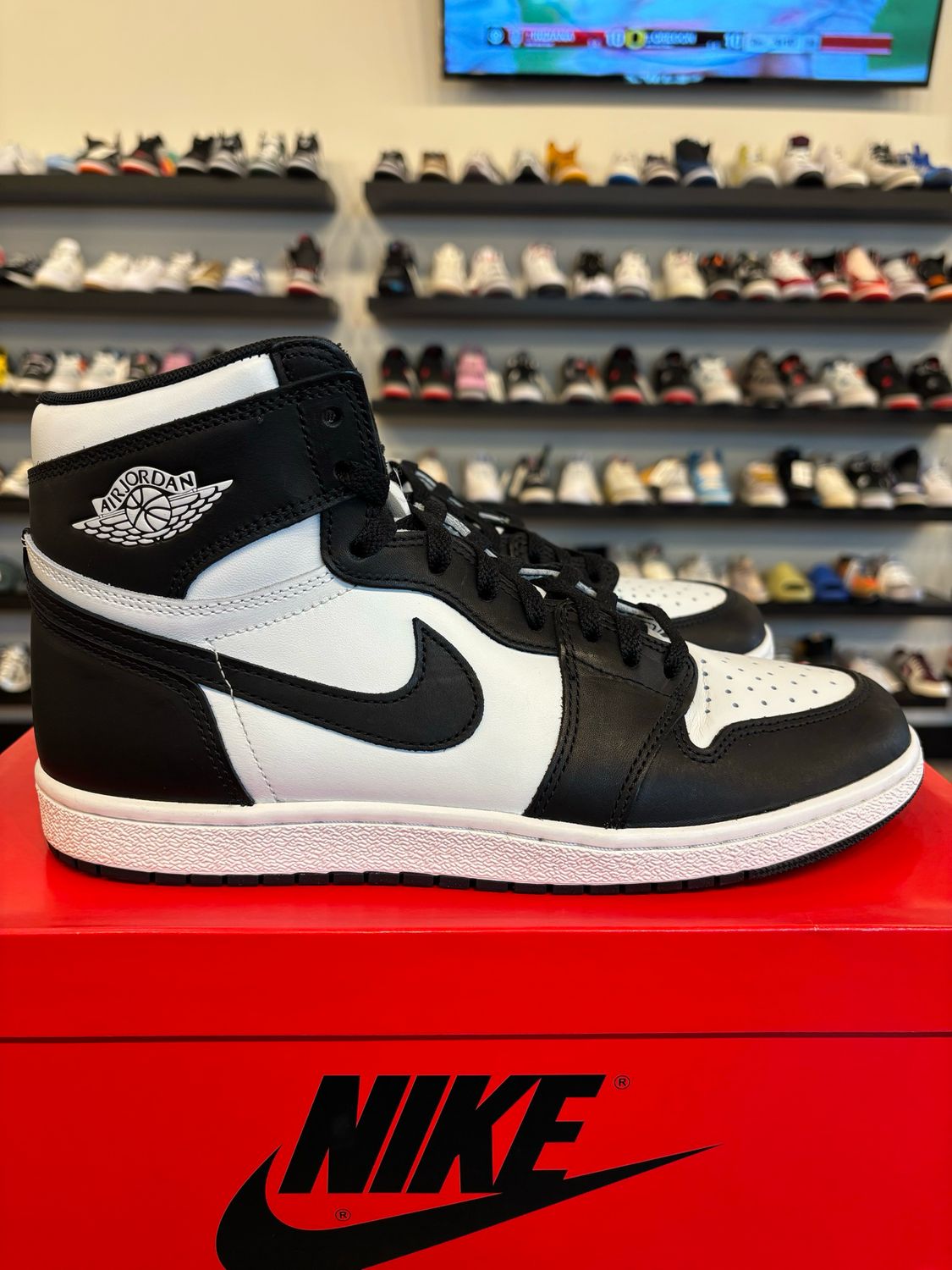 Jordan 1 High 85 Black White Size 10.5 Pre-Owned
