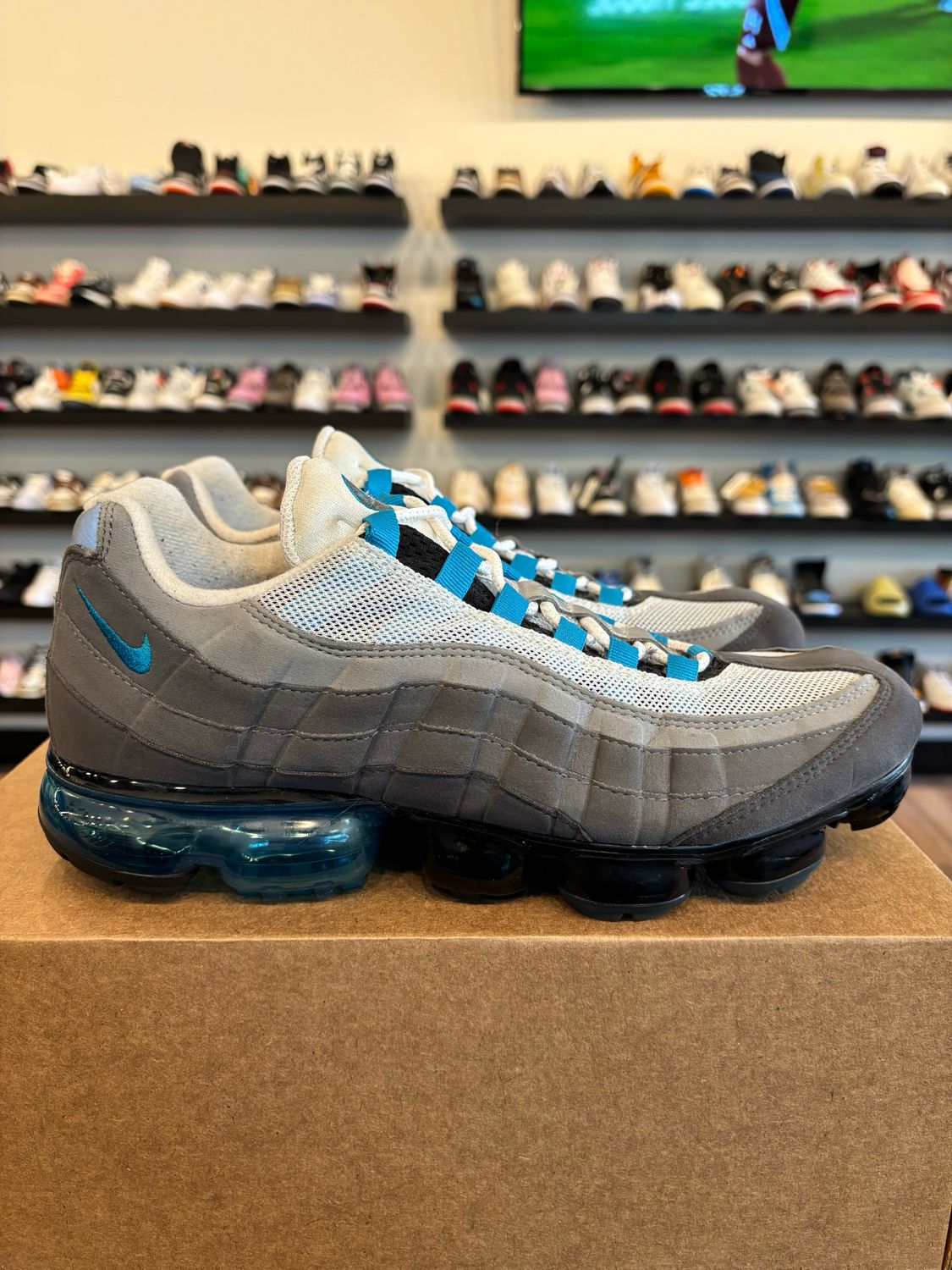 Nike Vapormax 97 Blue Grey Size 10.5 Pre-Owned (No Box)