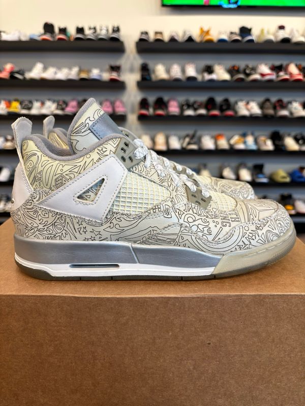 Jordan 4 Laser Size 6Y (7.5W) Pre-Owned (No Box)