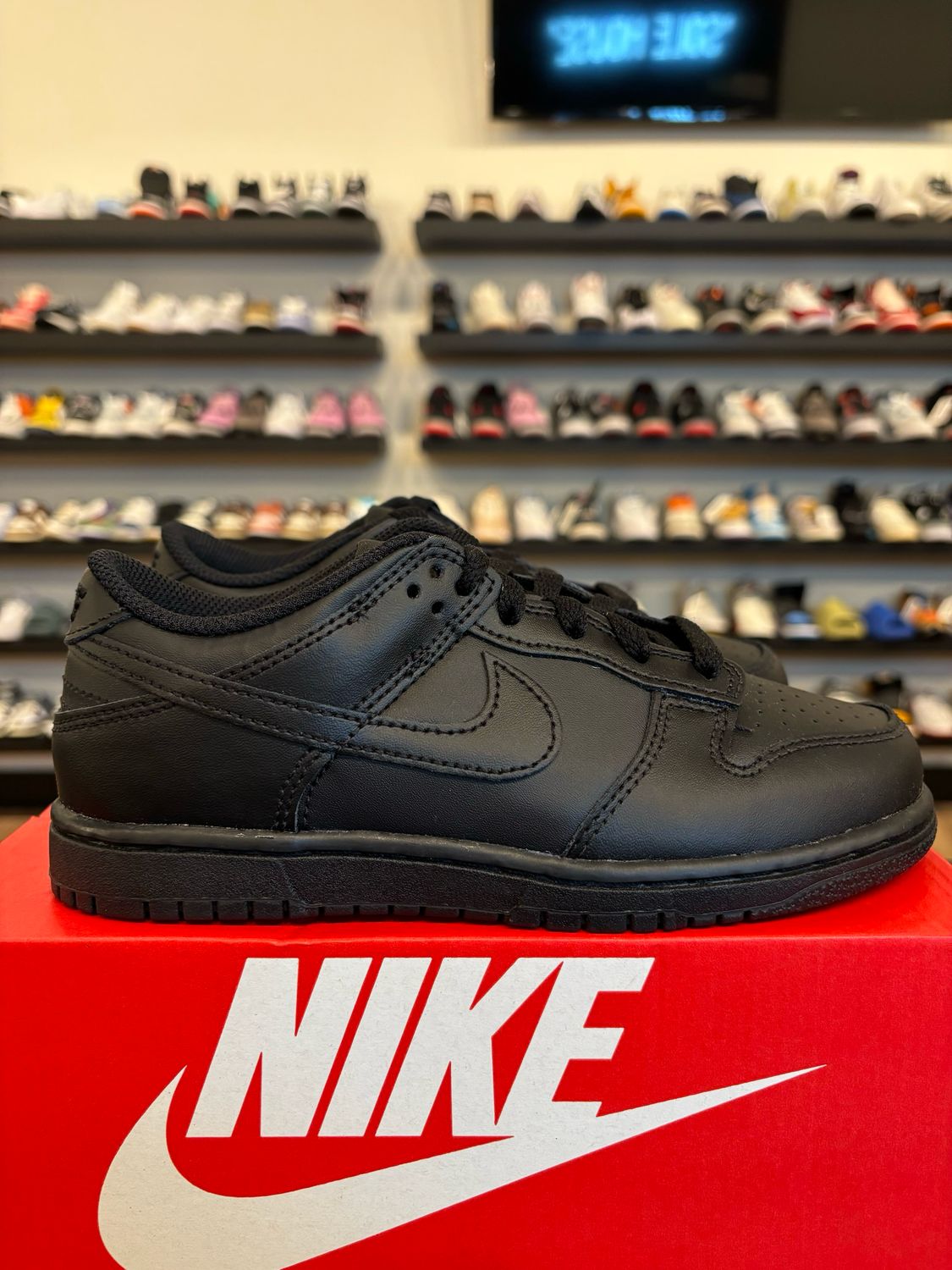 Nike Dunk Low Triple Black 2.5Y (4.5W) Brand New