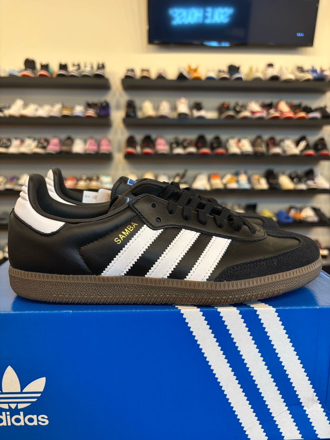 Adidas Samba OG Black White Size 7Y (8.5W) Brand New