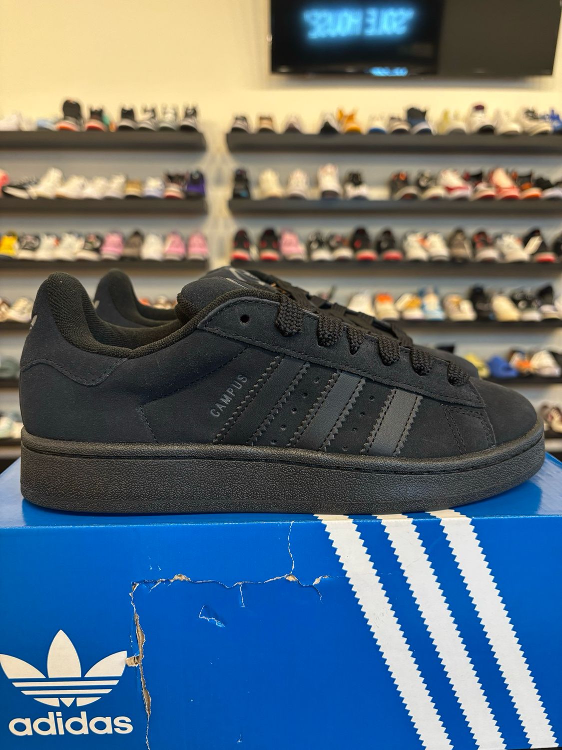 Adidas Campus 00s Triple Black Size 6.5Y (8W) Brand New