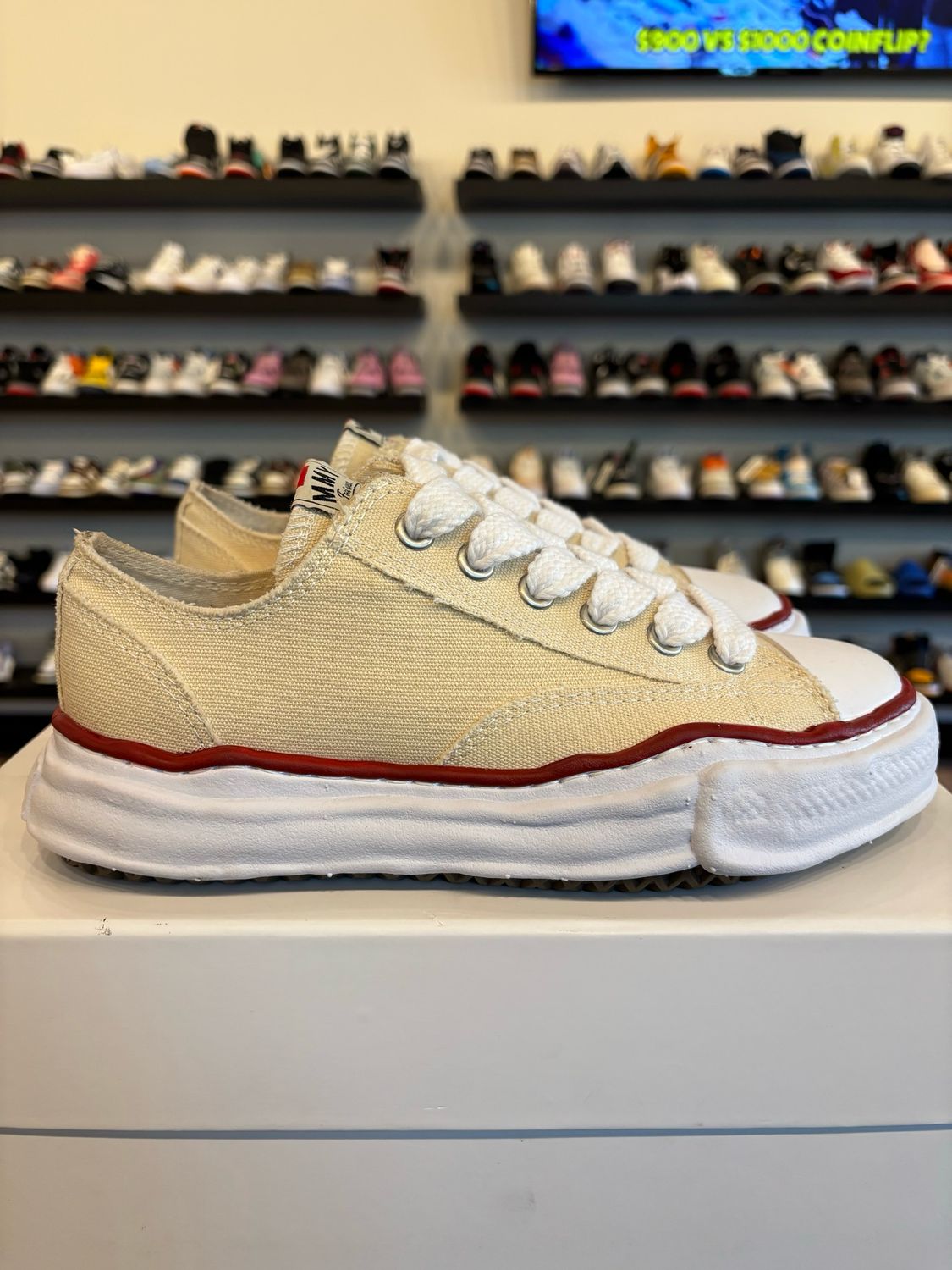 Maison Mihara Yasuhiro Peterson Canvas Low Natural Size 7.5 (40EU) Pre-Owned