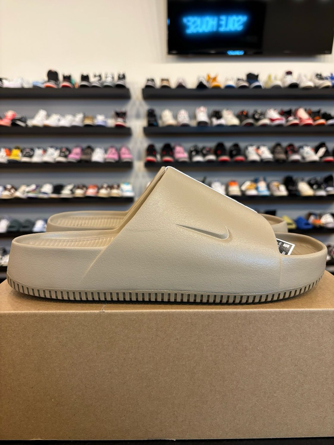 Nike Calm Slide Tan Size 12 Brand New