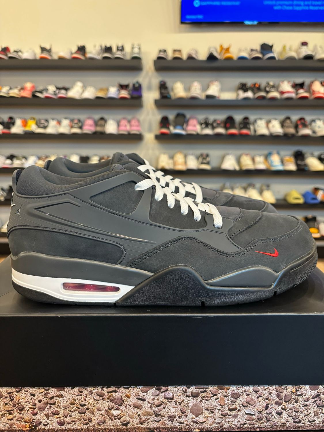 Jordan 4 RM Nigel Sylvester Grey Size 12 Pre-Owned