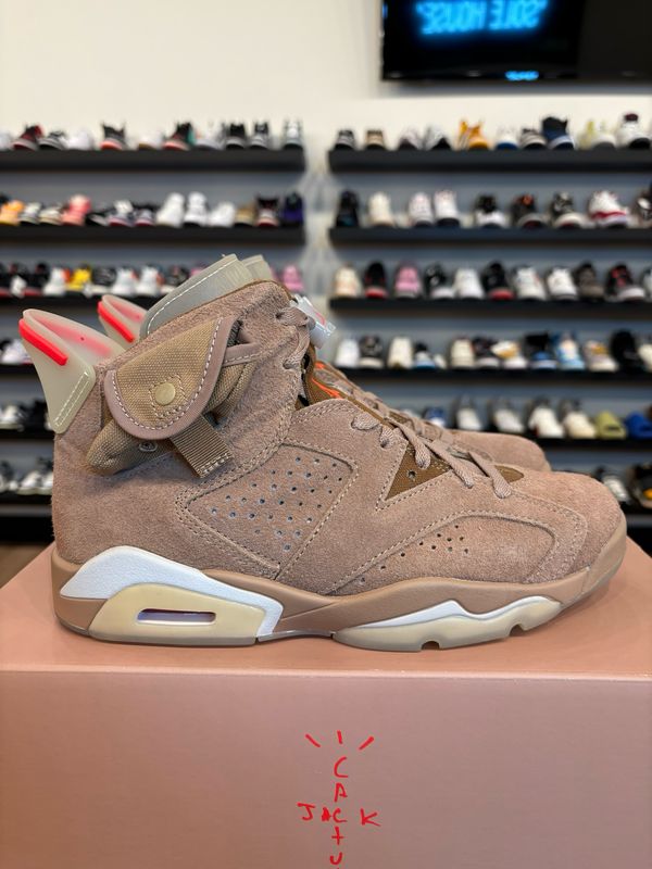 Jordan 6 Travis Scott British Khaki Size 6.5 (8W) Pre-Owned