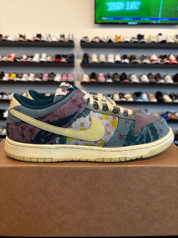 Nike Dunk Low Community Gardens Size 10 Pre-Owned (No Box)