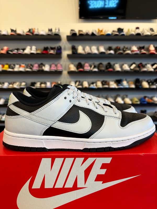Nike Dunk Low Panda Grey Neon Size 10 Pre-Owned