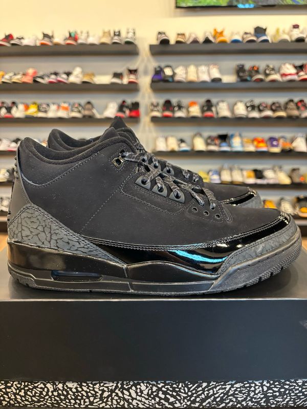 Jordan 3 Black Cat 2025 Size 10.5 Pre-Owned