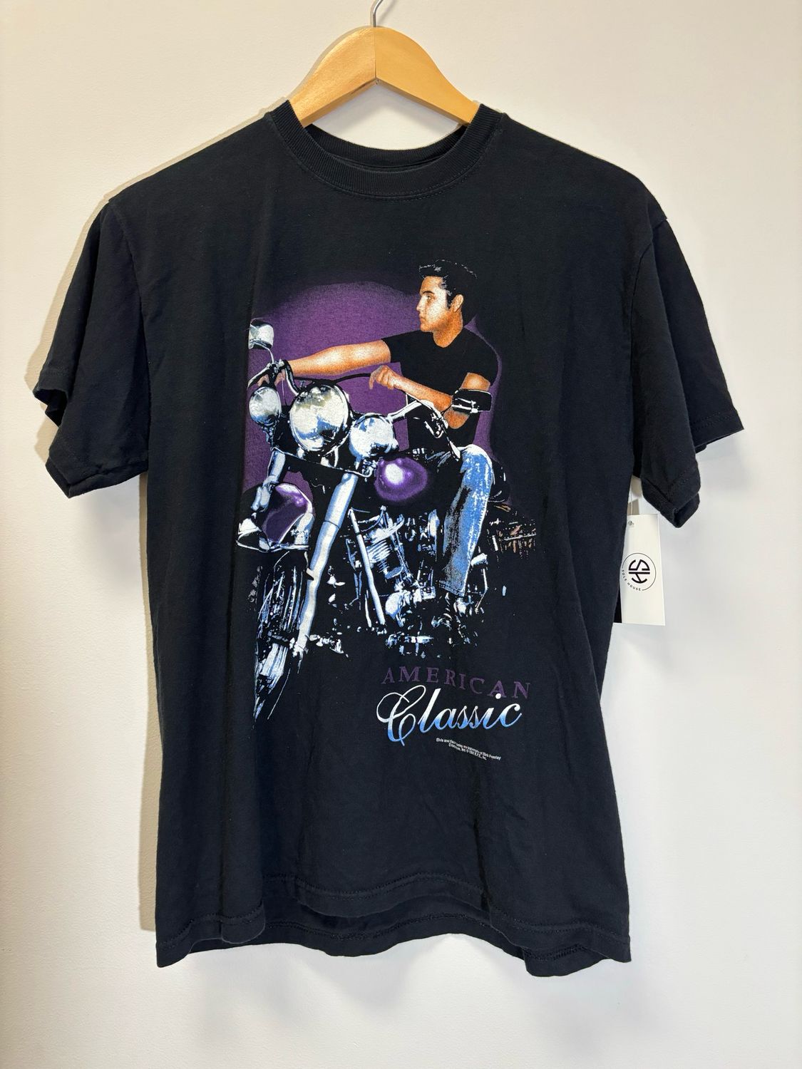 Elvis American Classic Black Tee Size Medium VINTAGE