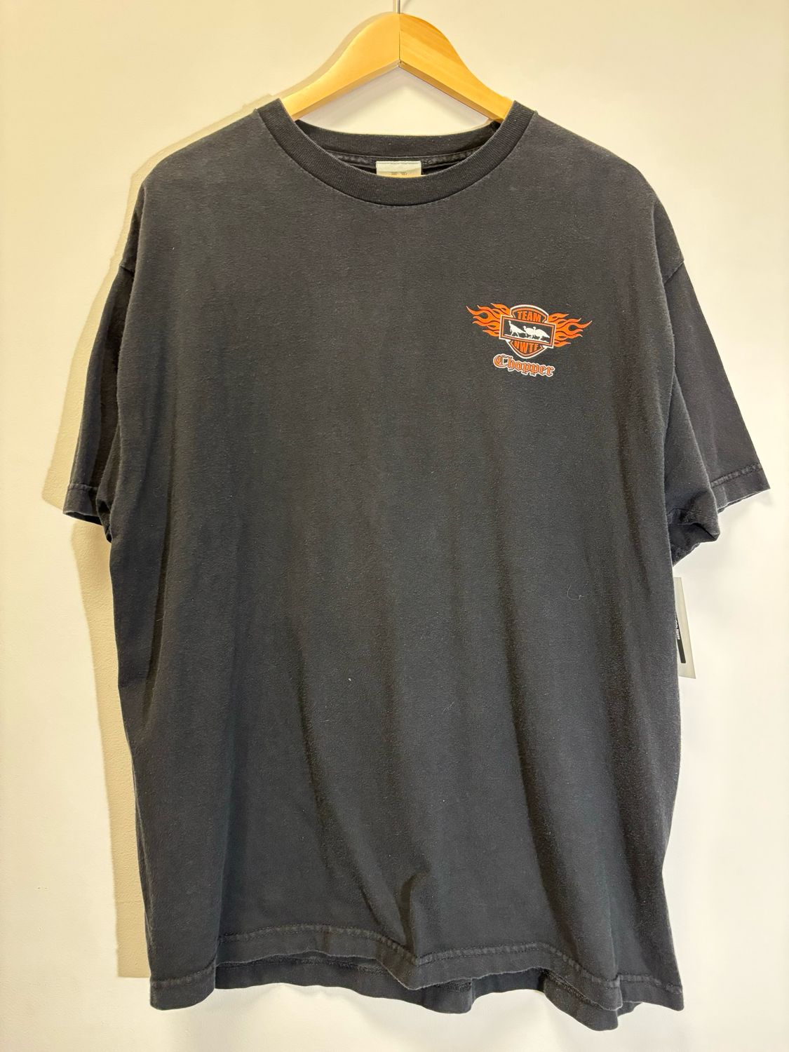 Bike Team Chopper Tee Black Size XL VINTAGE