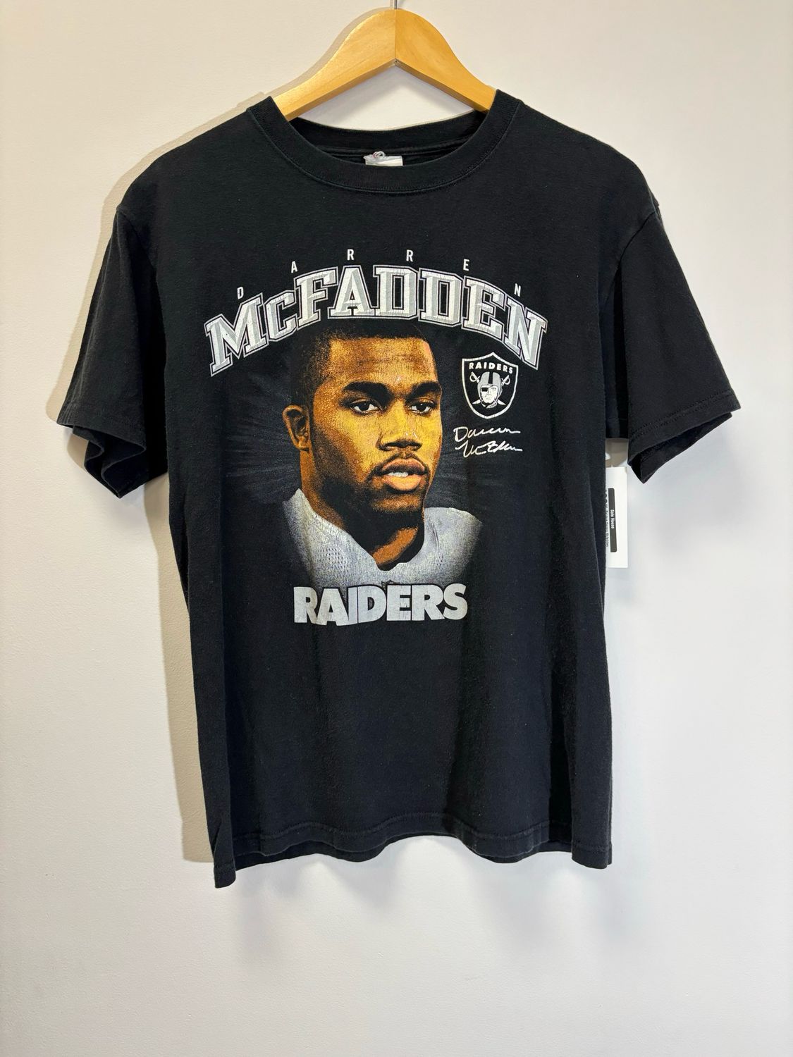 Raiders Darren Mcfadden Tee Black Size Medium VINTAGE