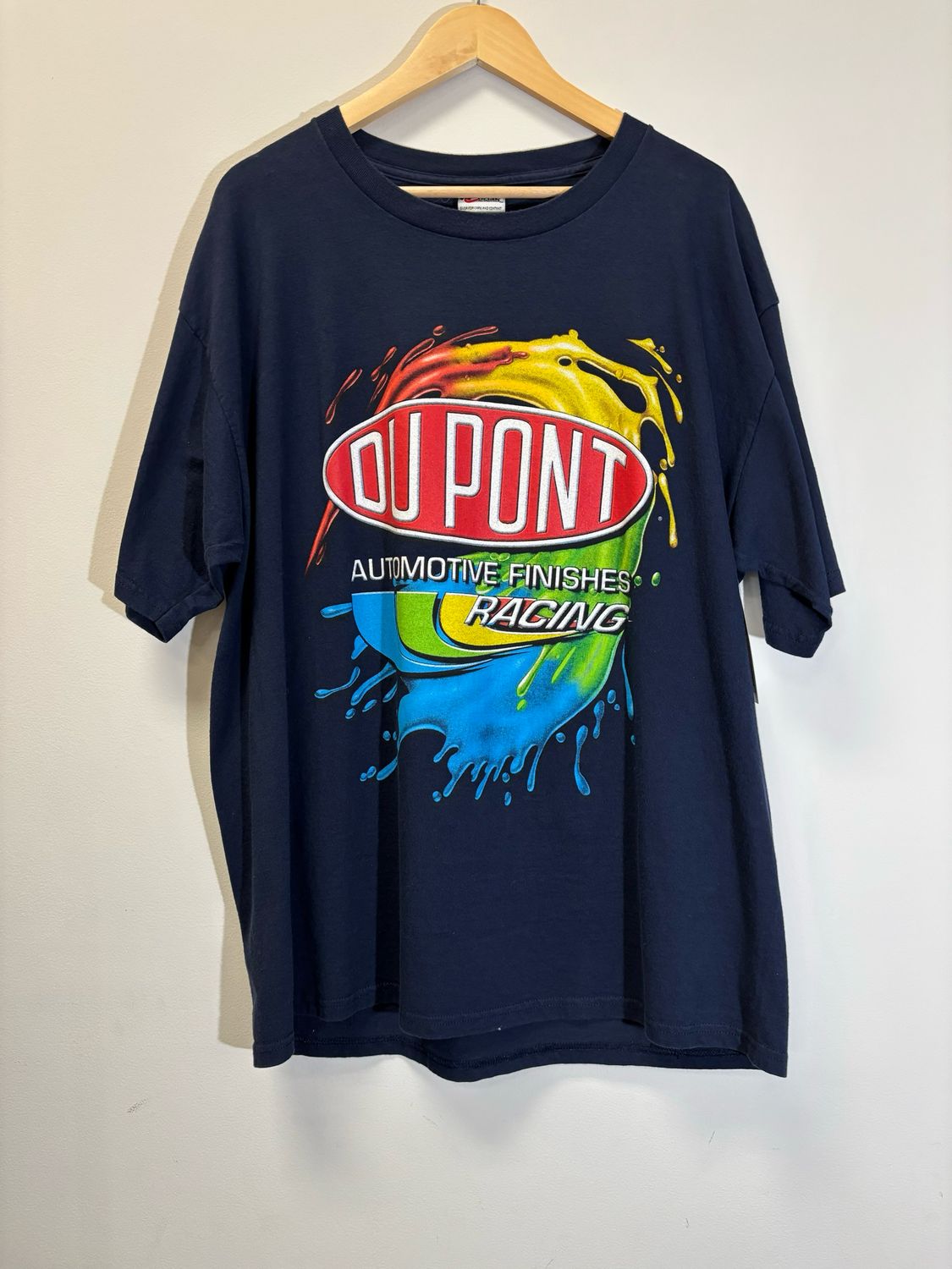 Dupont Racing Tee Navy Size XL VINTAGE
