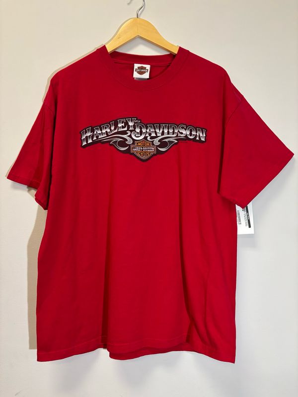 Harley Davidson Georgia Tee Red Size XL VINTAGE