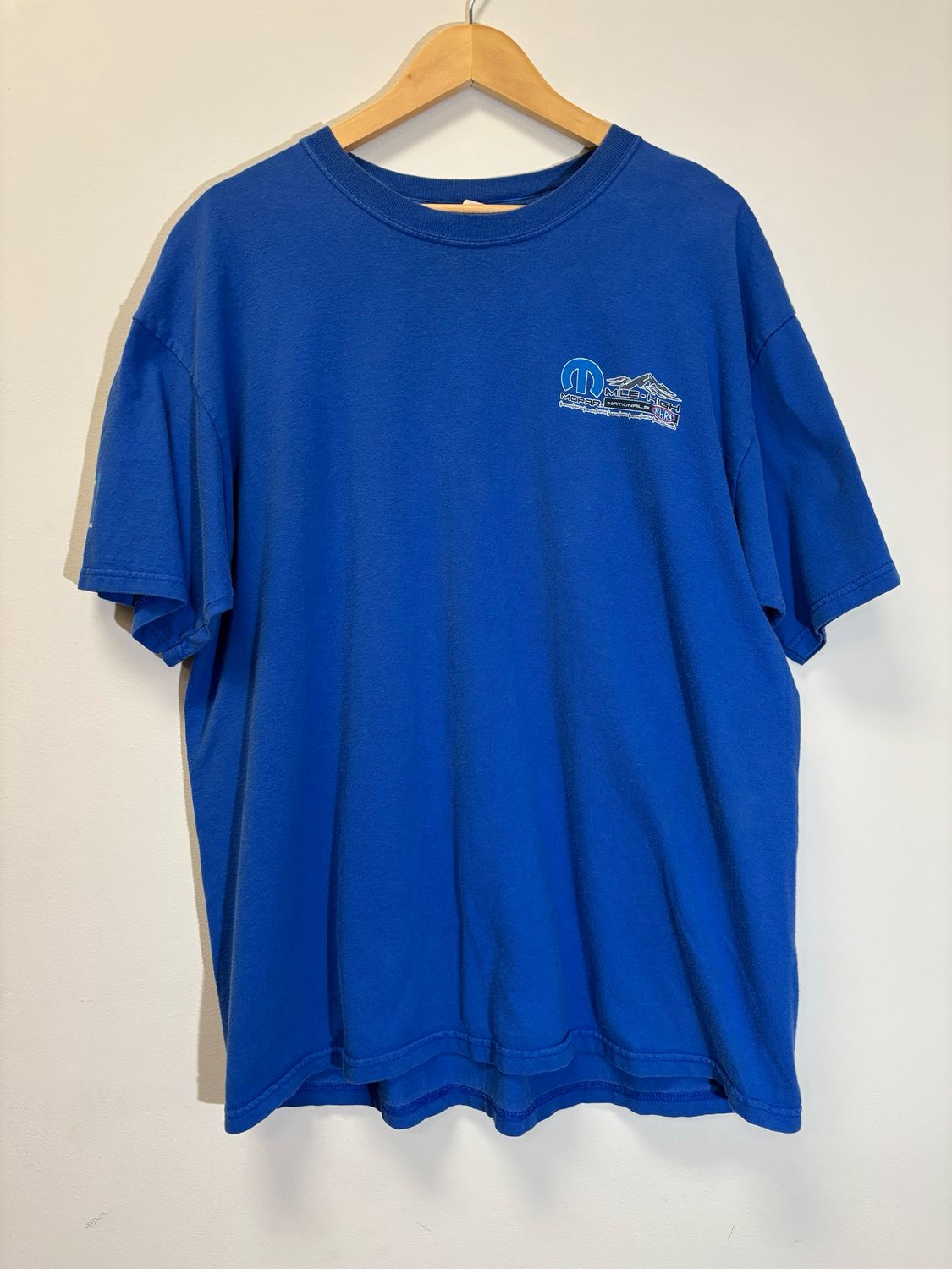 Mile High Mopar Racing Tee Blue Size XL VINTAGE