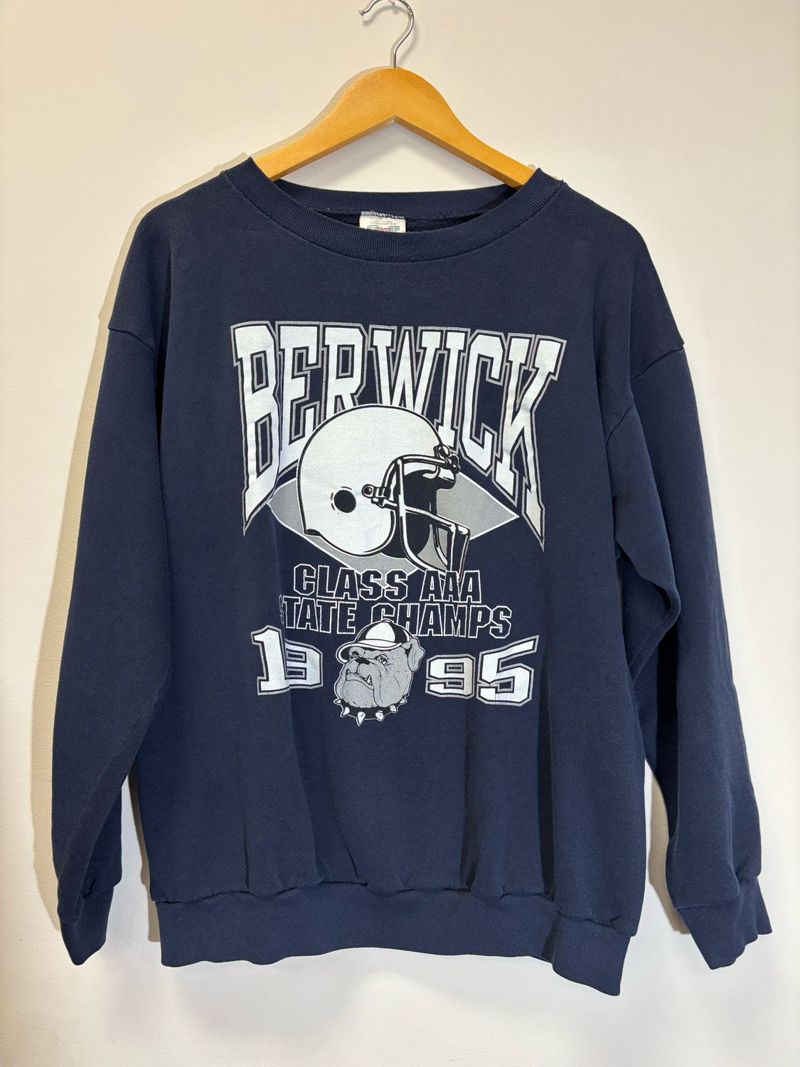 Berwick Football 1995 Crew Neck Navy Size XL VINTAGE