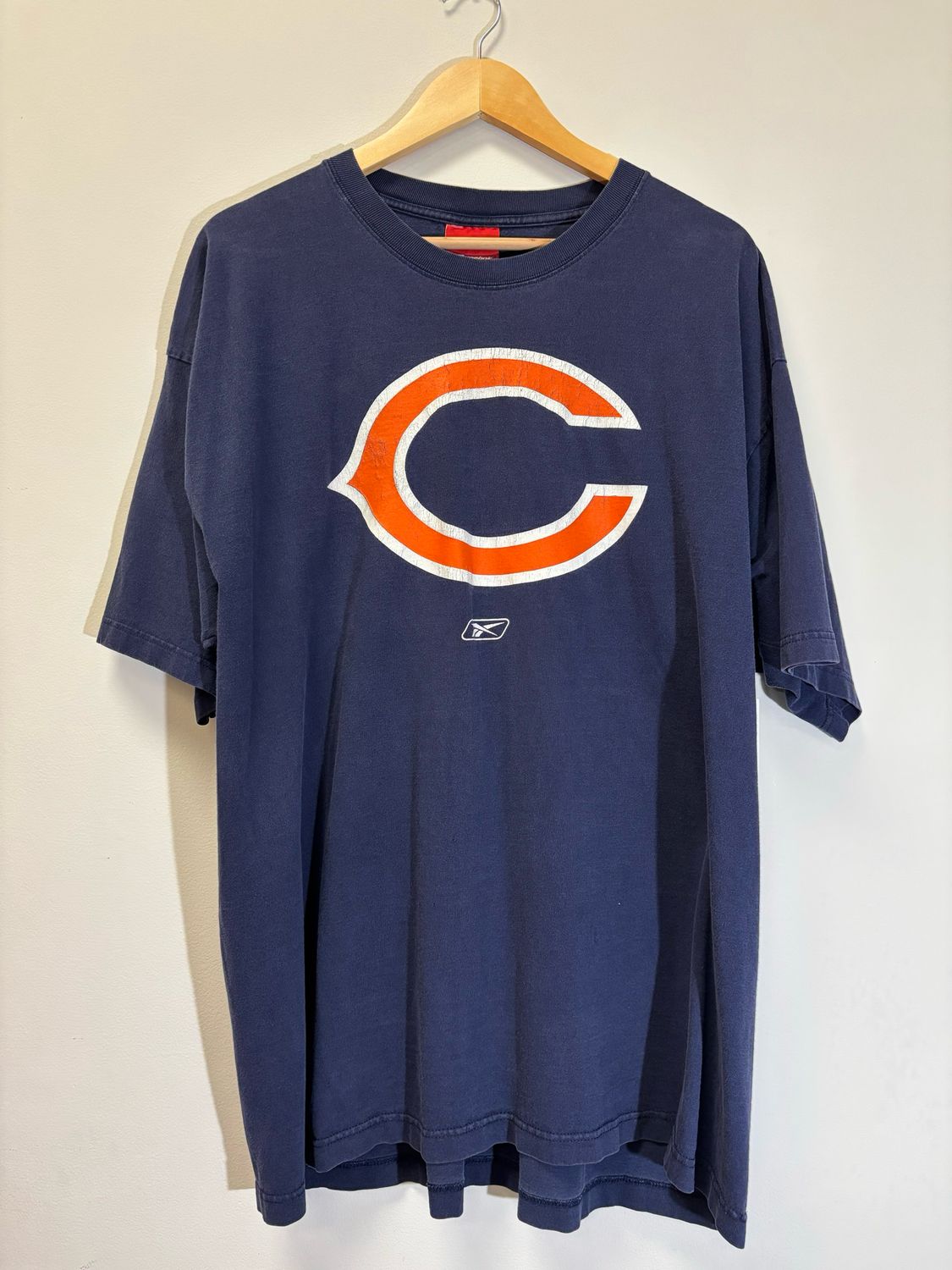 Chicago Bears Reebok Tee Navy Size XL VINTAGE