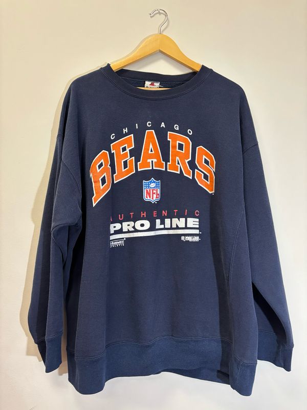 Chicago Bears Pro Line Crewneck Blue Size XL VINTAGE