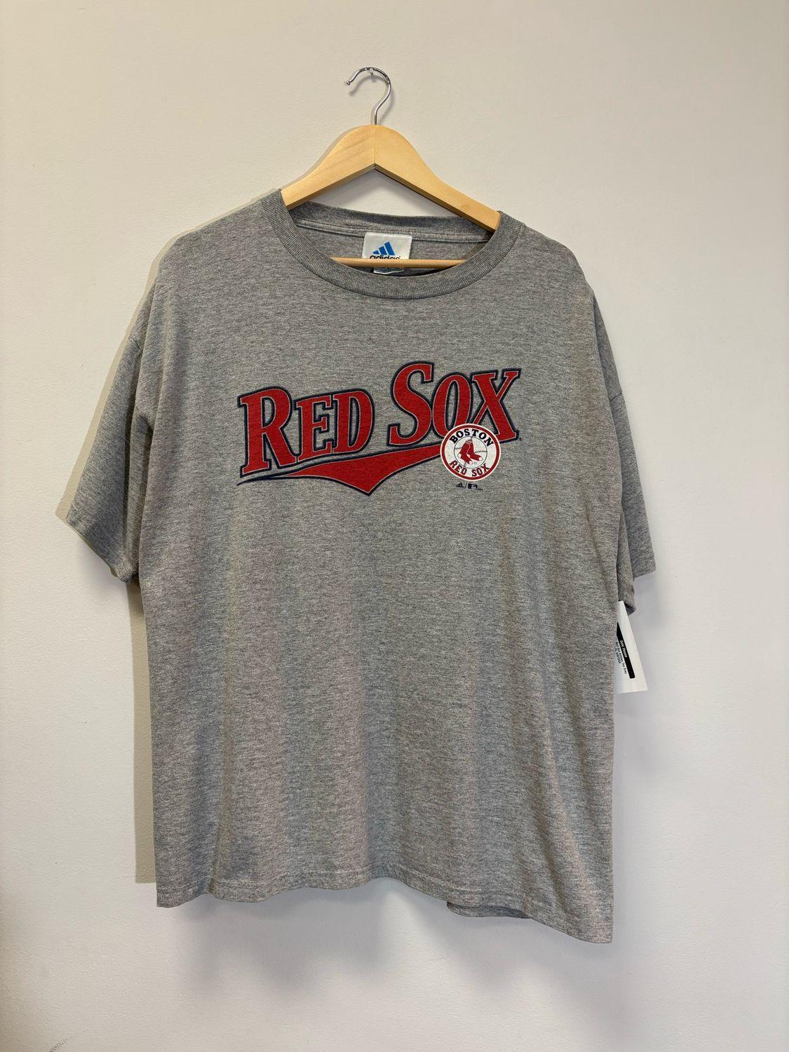 Red Sox Adidas Tee Grey Size XL VINTAGE