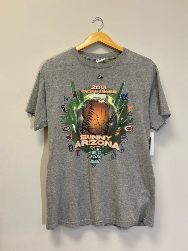 MLB Sunny Arizona Tee Grey Size Medium VINTAGE