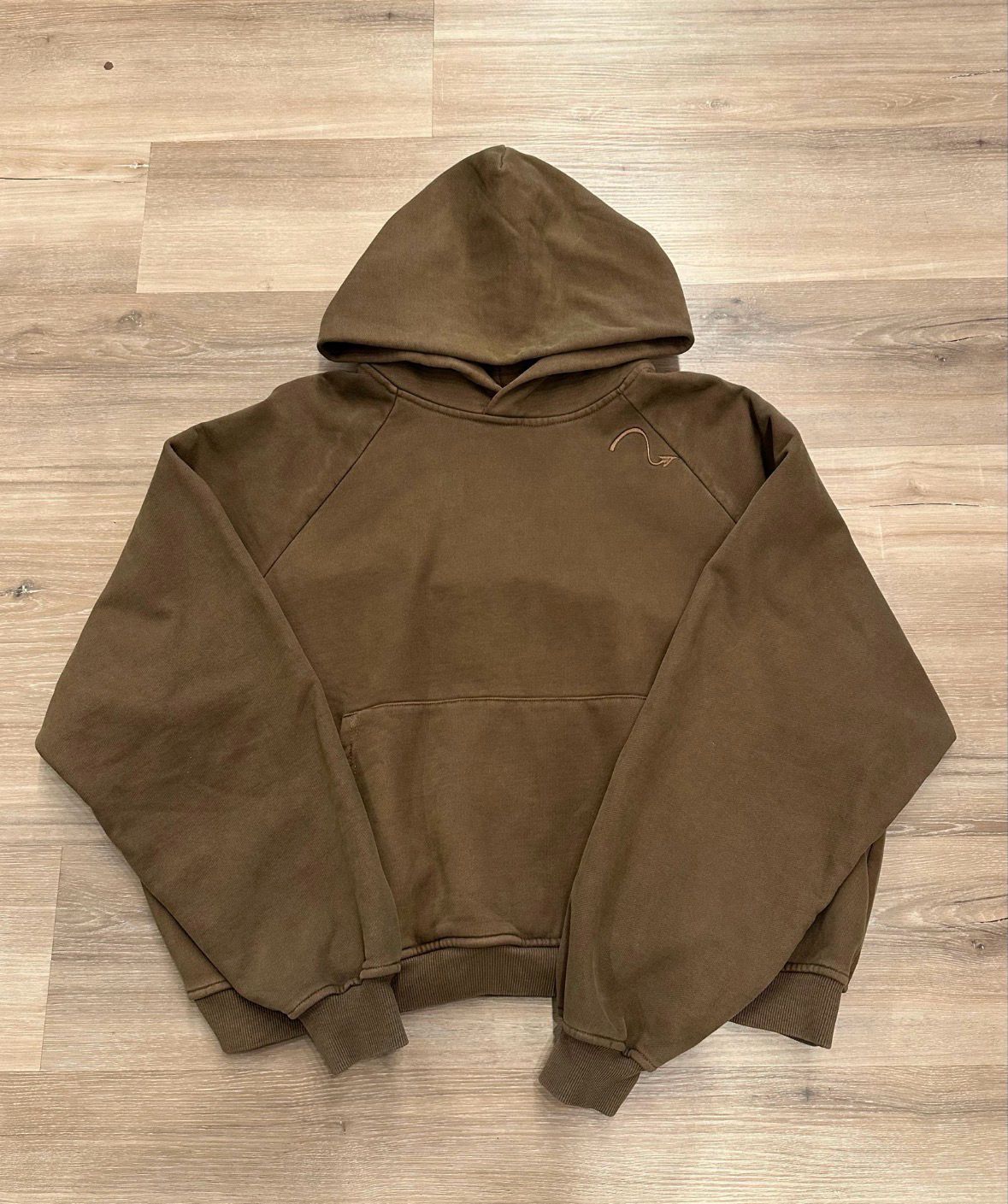 Only Way Studios &#39;Faith Over Fear&#39; Hoodie Brown Size XL Brand New