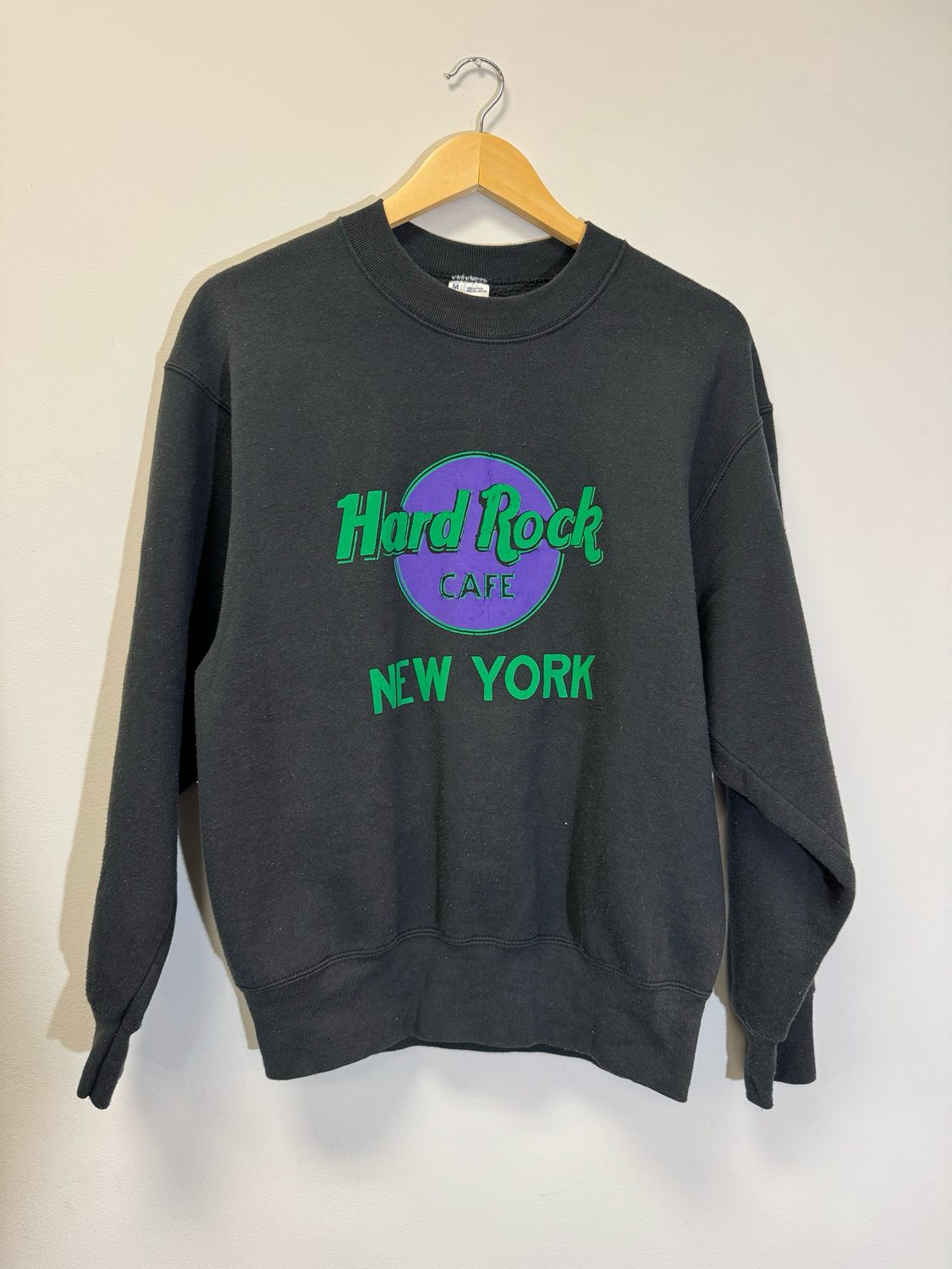Hard Rock Cafe New York Crewneck Black Size Medium VINTAGE