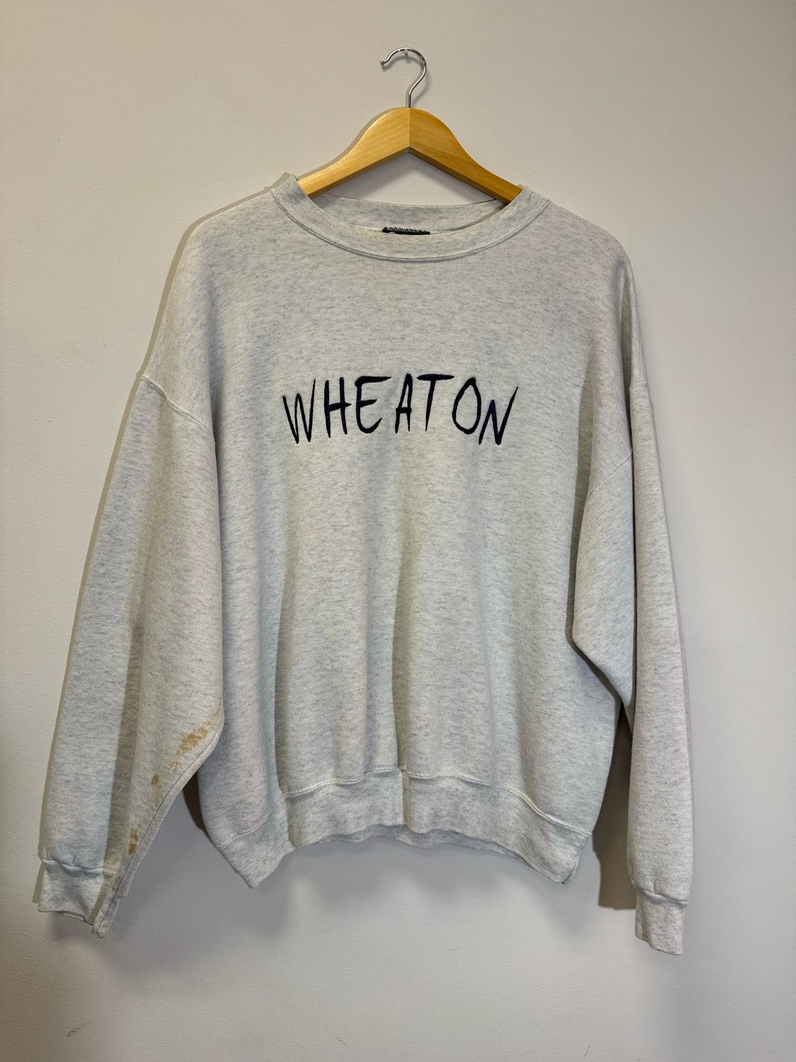 Wheaton Crew Neck Grey Size XL VINTAGE