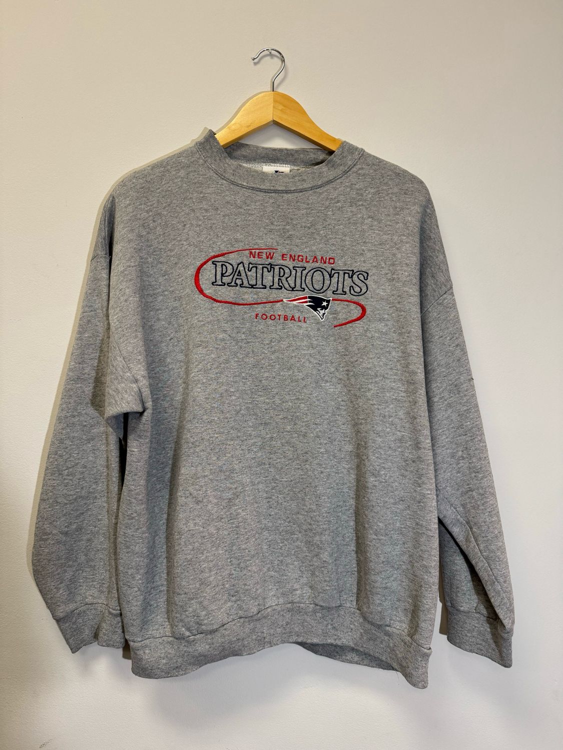 New England Patriots Crewneck Grey Size XL VINTAGE