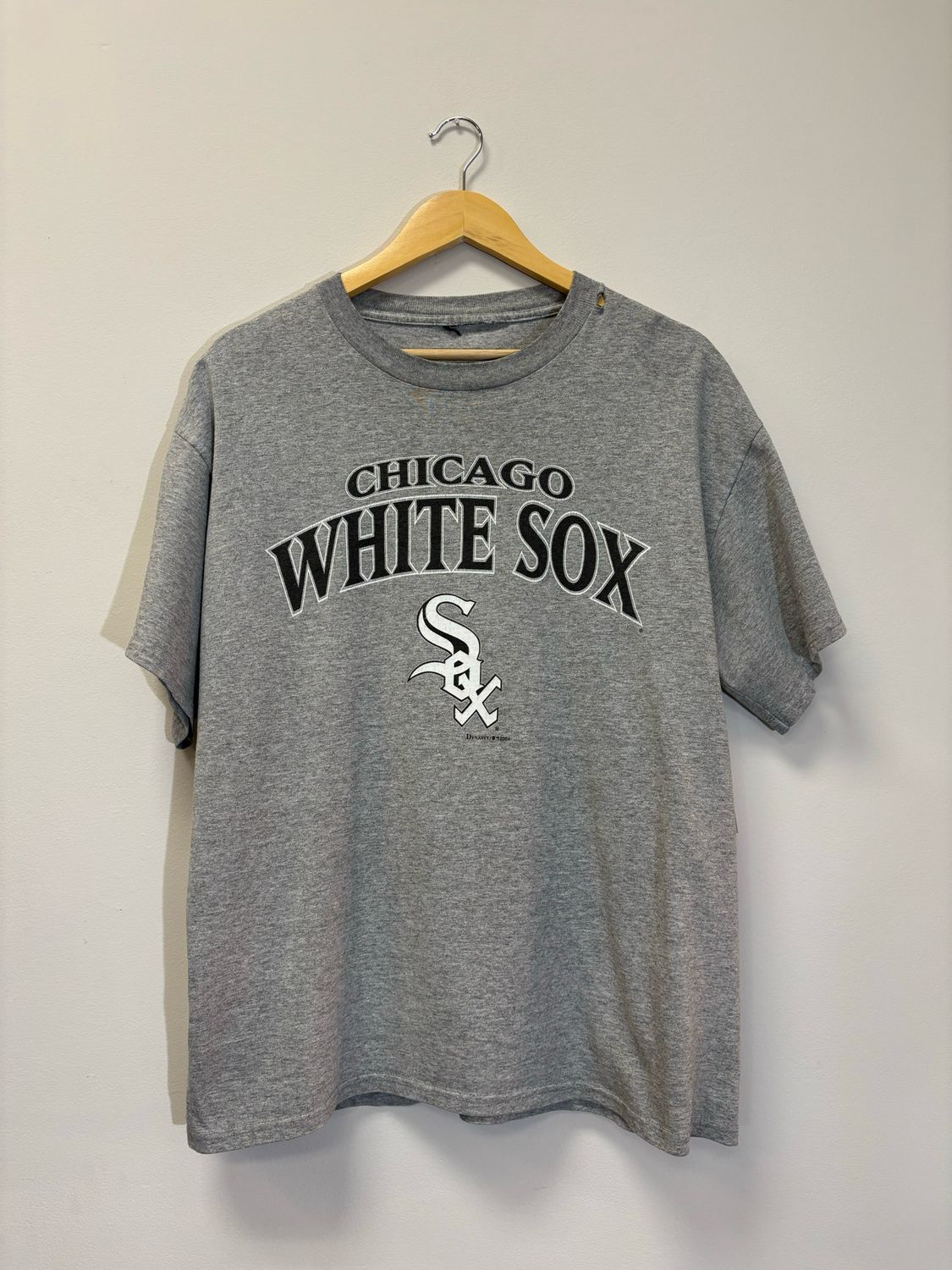 White Sox Tee Grey Size Large VINTAGE