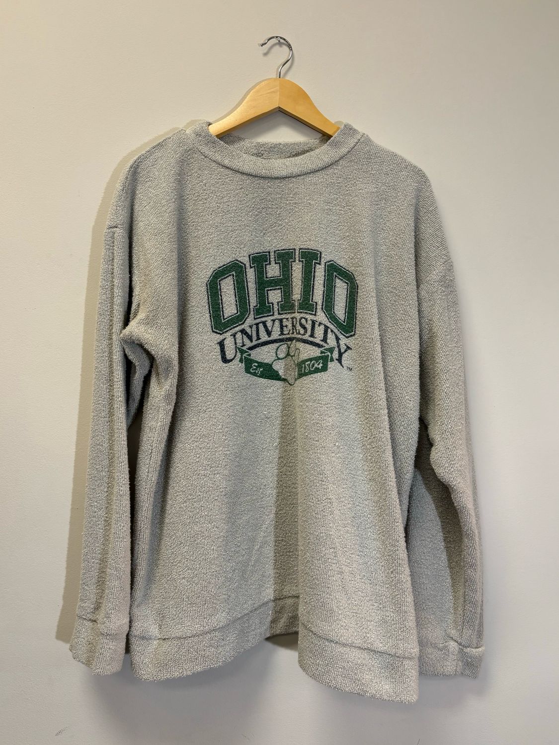 Ohio University Towel Crewneck Size XL VINTAGE